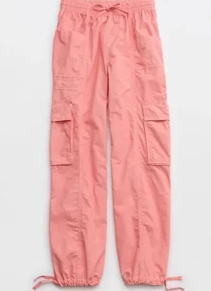 Aerie High Waisted Go-For-It Baggy Cargo Pant NWT thumbnail 1