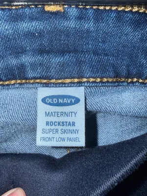 Old Navy Maternity Rockstar Super Skinny Jeans Size 8 Front Low Panel thumbnail 6