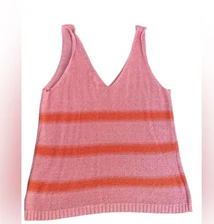 Prómesa Arthur Knit Cotton Blend Striped Tank Size Medium thumbnail 6