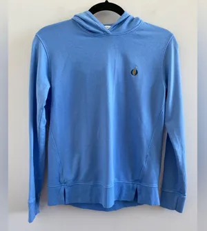 Peter Millar Blue Lava Wash Hoodie Jack Nicklaus Bear Club Tour Size XS thumbnail 1