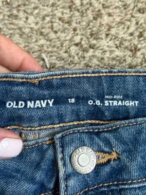NWT Old Navy Mid-Rise O.G. Straight Jeans Casual Denim Classic Fall thumbnail 2