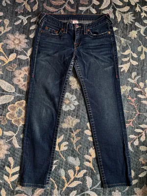 True Religion Women's Stella Dark Wash Low Rise Bootcut Jeans Size 29 thumbnail 8