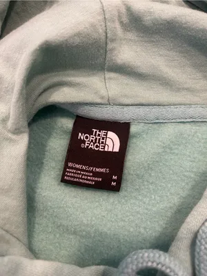 The North Face Mint Teal Pullover Hoodie with White Logo Size M thumbnail 4