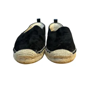 Sam Edelman Khloe Women's Black Suede Leather Slip On Espadrilles Loafer Size 9 thumbnail 2