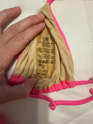 LIVE! Hot pink sparkle bikini set thumbnail 4