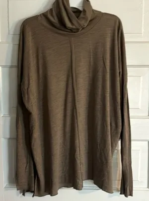 Zara wool Blend Turtle Neck Tunic Top thumbnail 1