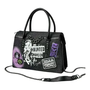 NWT Disney Parks Loungefly Haunted Mansion Chain Glow in the Dark Crossbody Bag thumbnail 1