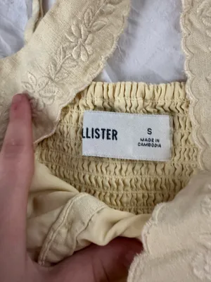 Hollister Yellow Tank Top thumbnail 2
