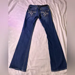 Rock Revival Dark Blue Flare Jeans thumbnail 6