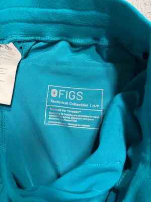 Figs pacific blue Teal Drawstring Jogger scrub Pants M/P thumbnail 6
