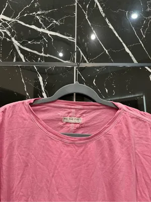 Free People We the Free Pink Tshirt Top 100% Cotton thumbnail 2