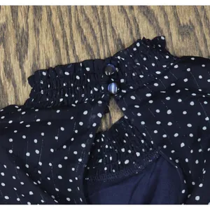NWT Crystal Doll Short Sleeve Fit Flare Dress Navy Blue / White S thumbnail 12