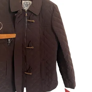 Espirit NWT Women's Brown Quilted Parka Jacket Size XL thumbnail 2