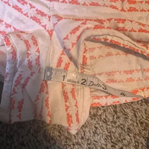 Aerie White & Coral Striped Shorts XXLTG‎ Extra Extra Large Lounge Casual thumbnail 4