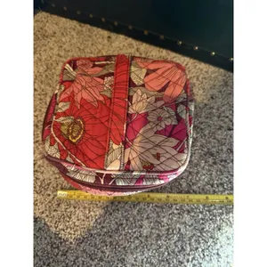 Vera Bradley Zip Around Cosmetic Bag Bohemian Blooms Pattern Travel Organizer thumbnail 9