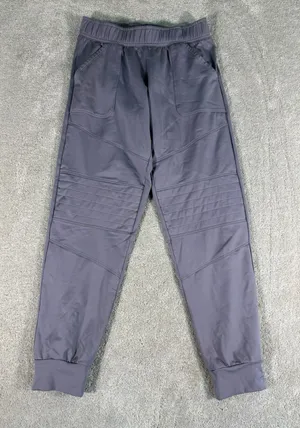 Fleo Women's Marled Moto Jogger Cuffed Relaxed Lounge‎ Pants Sz S Elastic Waist thumbnail 1