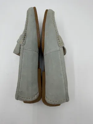 Predictions Men’s Light Gray Suede Penny Loafers Size 7.5 Moc Toe Slip On thumbnail 6