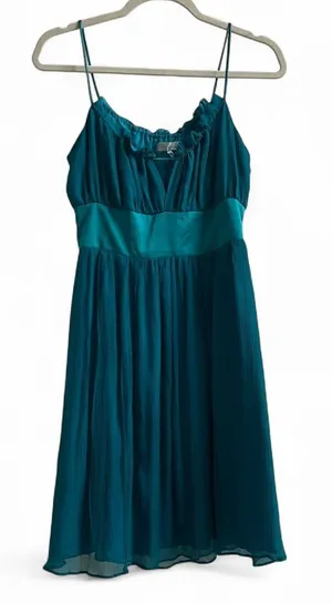Alice&Trixie Silk Seafoam Green Aquamarine Blue Y2K Party Dress Homecoming Sz M thumbnail 1
