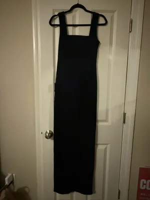 Lulus Inspiring Allure Black Square Neck Column Maxi Dress thumbnail 4