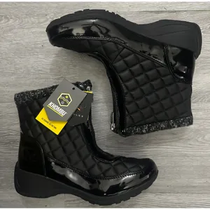 Khombu Megan Women's 9.5M Black Waterproof Winter Boots Thermolite Quilted NWT thumbnail 1