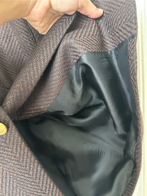 Jones Wear Black and Brown Tweed Button Blazer Jacket Size 14 thumbnail 4