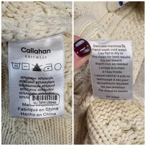 Anthropologie Callahan Viv Mock Neck Cable Knit Sweater Vest Size S thumbnail 6