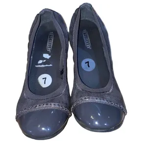 Seychelles Triangle Flats Size 7 Gray Cap Toe Ballet‎ Shoes Comfort Slip On thumbnail 2