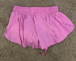 Pink athletic shorts thumbnail 2