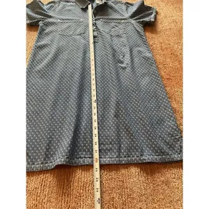 Erika Collection Blue Denim Mini Short Sleeve Cotton Women’s Dress Size M thumbnail 5