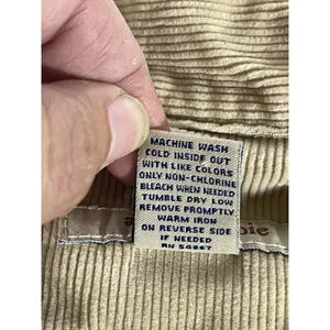 Vintage Abercrombie Corduroy Jacket Women XL Beige Tan Full Zip Trucker Stretch thumbnail 7