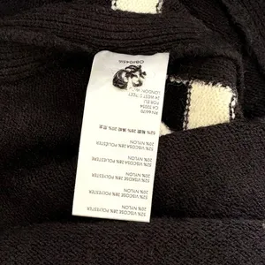 ANTHROPOLOGIE Rebekah Sweater Black White Stripe Tunic Pullover Knitwear Medium thumbnail 13