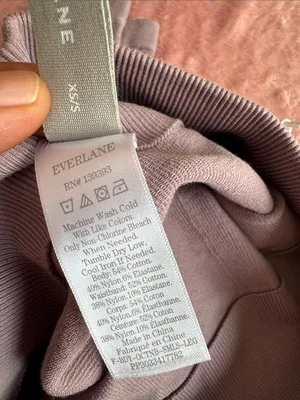 Everlane Lavender Ribbed High-Waist Leggings thumbnail 3