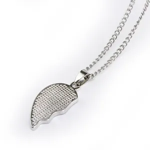 Pendant Gift Black Silver Big/Little Sis Charm Chain Necklace 10"in. thumbnail 4