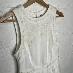 Free People Dress 4 White Birds of a Feather Mini Boho Cottagecore Women's thumbnail 2