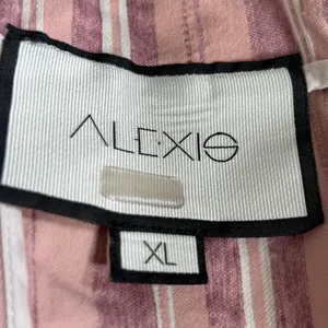 Alexis‎ Brandy Dress Rose Stripe Mini Pink White Ruffle Hem Square Neck Cotton thumbnail 8