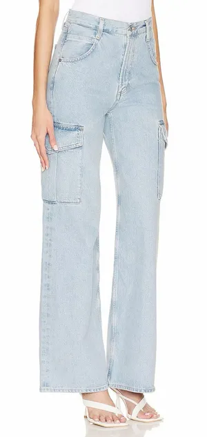 AGOLDE Minka Cargo Jeans in Realm‎ Light Blue Size 26 thumbnail 1