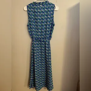 Anne Klein Blue and Green‎ Patterned Maxi Dress thumbnail 4