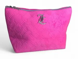 NWOT Juicy Couture Makeup Bag Velour Pink thumbnail 1