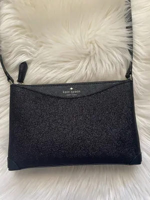 KATE SPADE New York "Joeley" <BLACK GLITTER> SMALL CROSSBODY BAG thumbnail 2