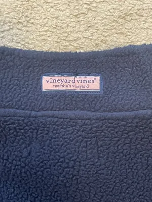 Vineyard Vines Comfy Navy Blue Quarter Zip thumbnail 3