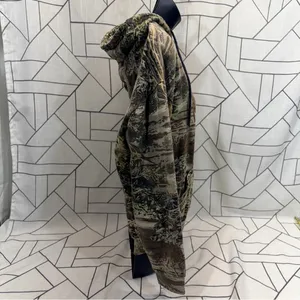 Y2K Cabelas Camo Hoodie Womens‎ Medium Green Advantage Max 1 Open Terrain Heart. thumbnail 5