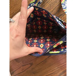 Vera Bradley Sun Valley Tablet Hipster Navy Red Crossbody Boho Western thumbnail 5