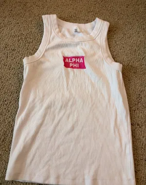 Alpha Phi tank top White Size M thumbnail 1