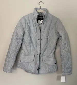 BARBOUR Women’s Flyweight Quilted Jacket Breeze Blue Sz US 4 = UK 8 NWT thumbnail 1