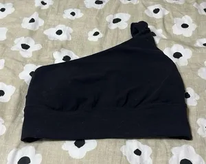 Lululemon Black One Shoulder Sports Bra thumbnail 1
