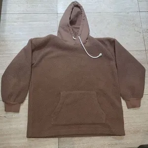 Madewell Womens Bubble-Sleeve Hoodie Sweatshirt Long Sleeve‎ Brown Size Small thumbnail 1