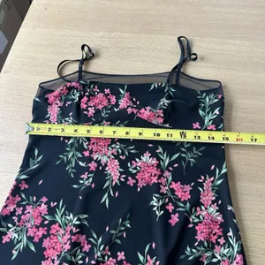 Vintage Y2K USA Made BCBG Floral Slip Dress Mesh Detail Sz M Fairy Boho Pink thumbnail 14