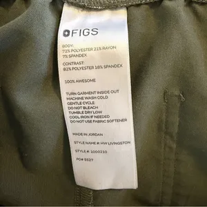 Figs High Waisted Livingston Moss Scrubs Women’s Size XL/T thumbnail 10