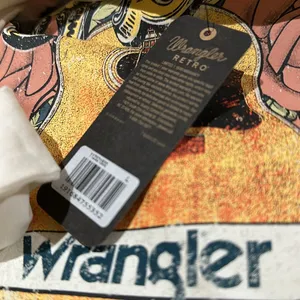 Nwt Wrangler Women'S Rock-N-Rose Rodeo Tee Large thumbnail 5