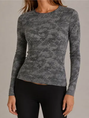 Cuddl Duds Thermal Gray Camo Long Sleeve Base Layer Top XL thumbnail 1
